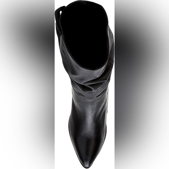 MATISSE BRIN new GENUIN LEATHER boots with fringes in black 683MNT - Picture 7 of 9